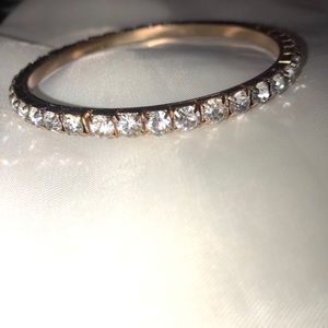 💖Mix & Match💖 gold bangle bracelet w/rhinestones costume jewelry